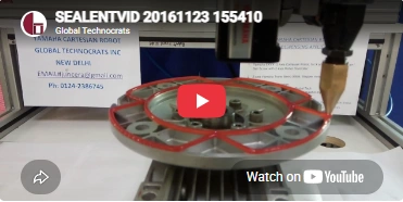 Sealent application
Using Yamaha X-Y robot.(Grease)